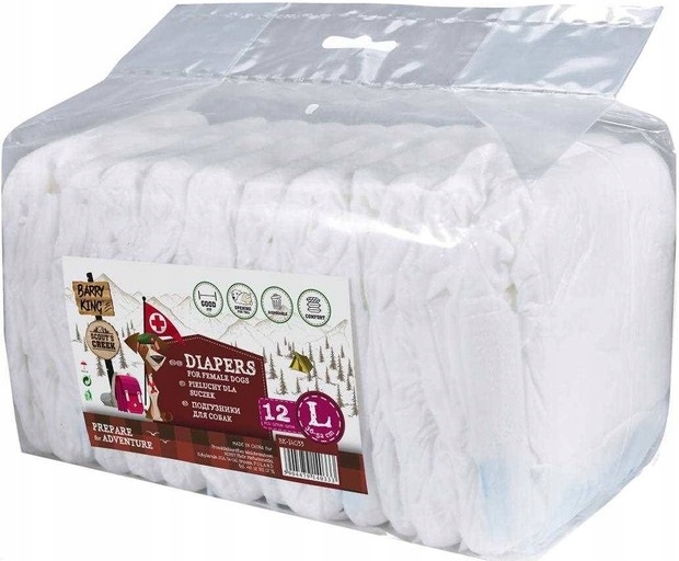 

Barry King Pieluchy Pampersy dla suczki 36-52cm L