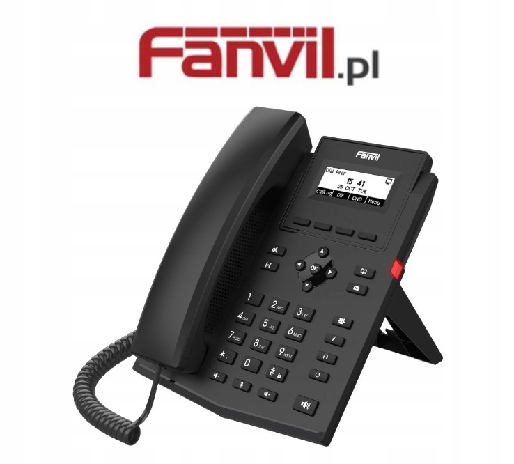 Telefon stacjonarny VoIP Fanvil X301G SIP port Gigabit POE