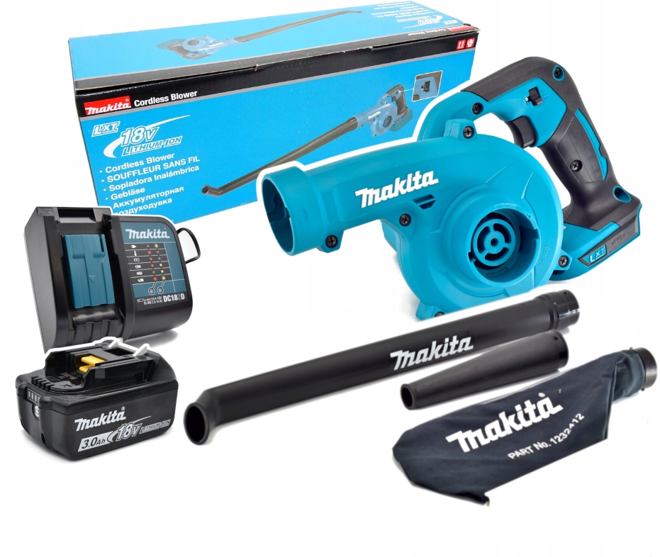 Makita DUB186RF Dmuchawa Odkurzacz akumulatorowy 18V Lxt 245km/h Zestaw
