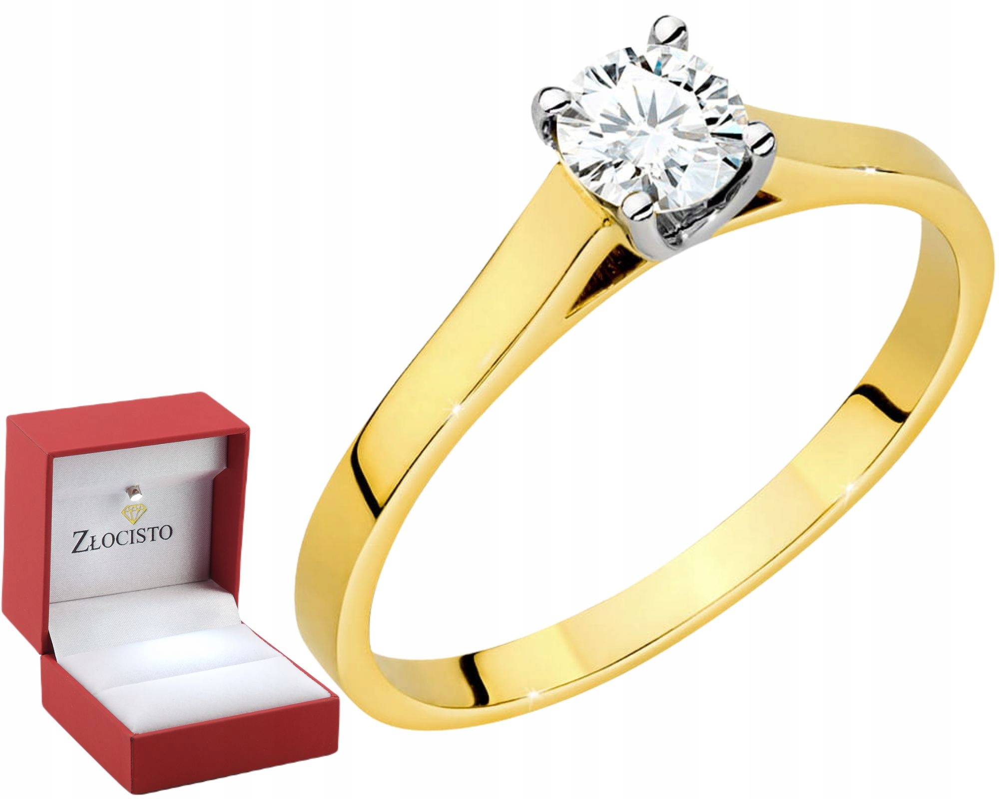 Prstýnek Ze Žlutého Zlata S Laboratorním Briliantem 585, Každá Velikost