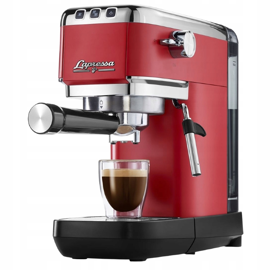 Tchibo Lapressa Kolbový kávovar Červený penovač