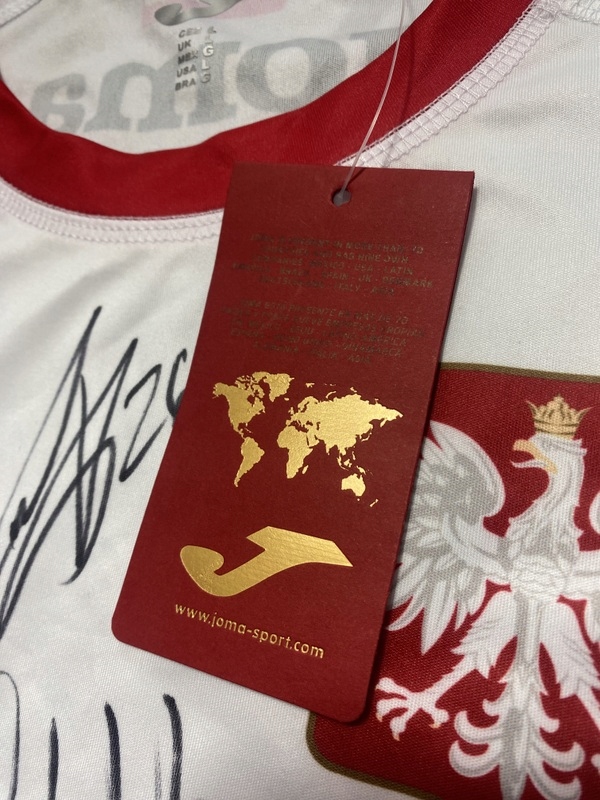 POLSKA JOMA koszulka reprezentacji POLSKI z autofrafami PIŁKA RĘCZNA rozm L Rozmiar L