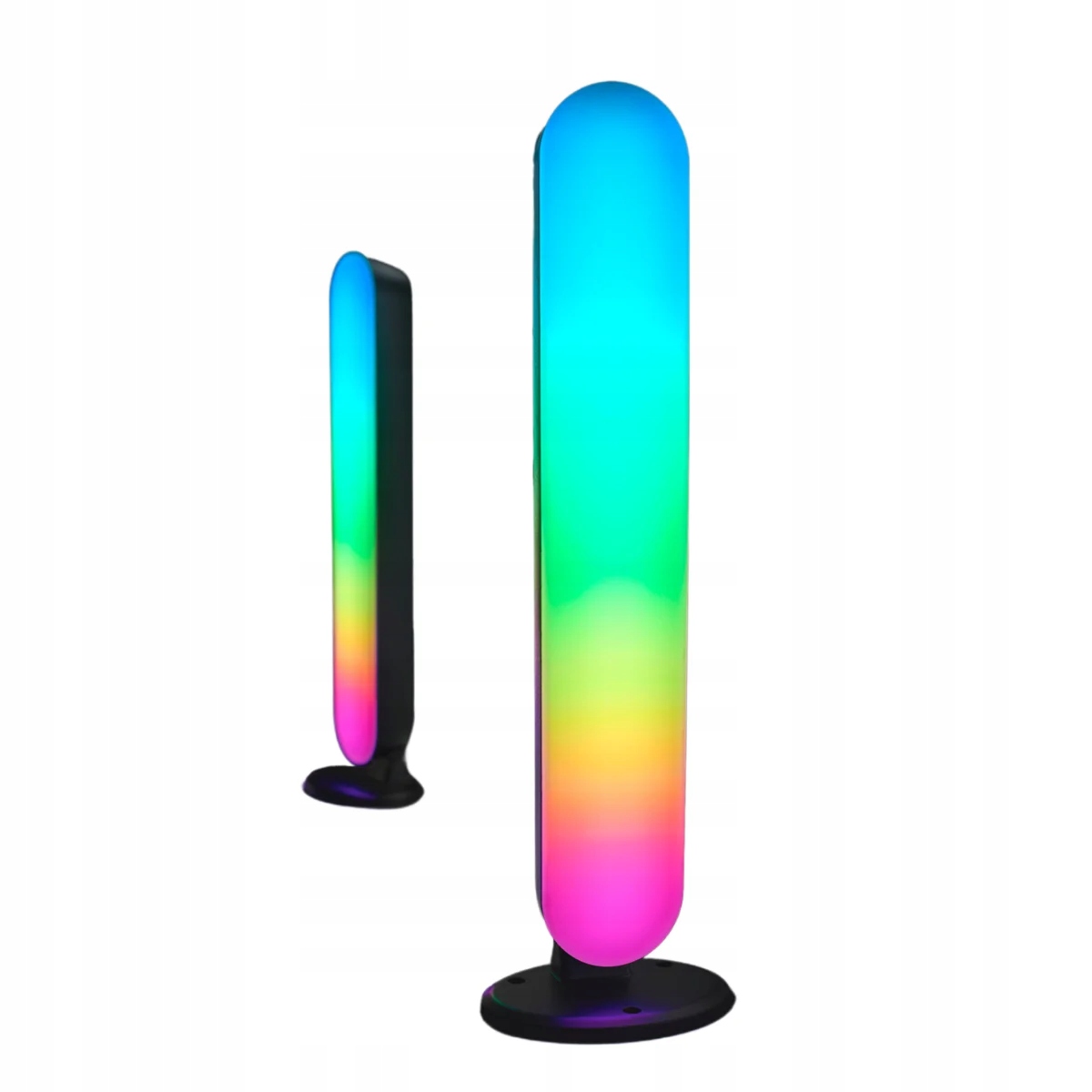 Stolní hudební Led Rgb lampa s herním dálkovým ovládáním černá 28 cm 2 kusy Rl