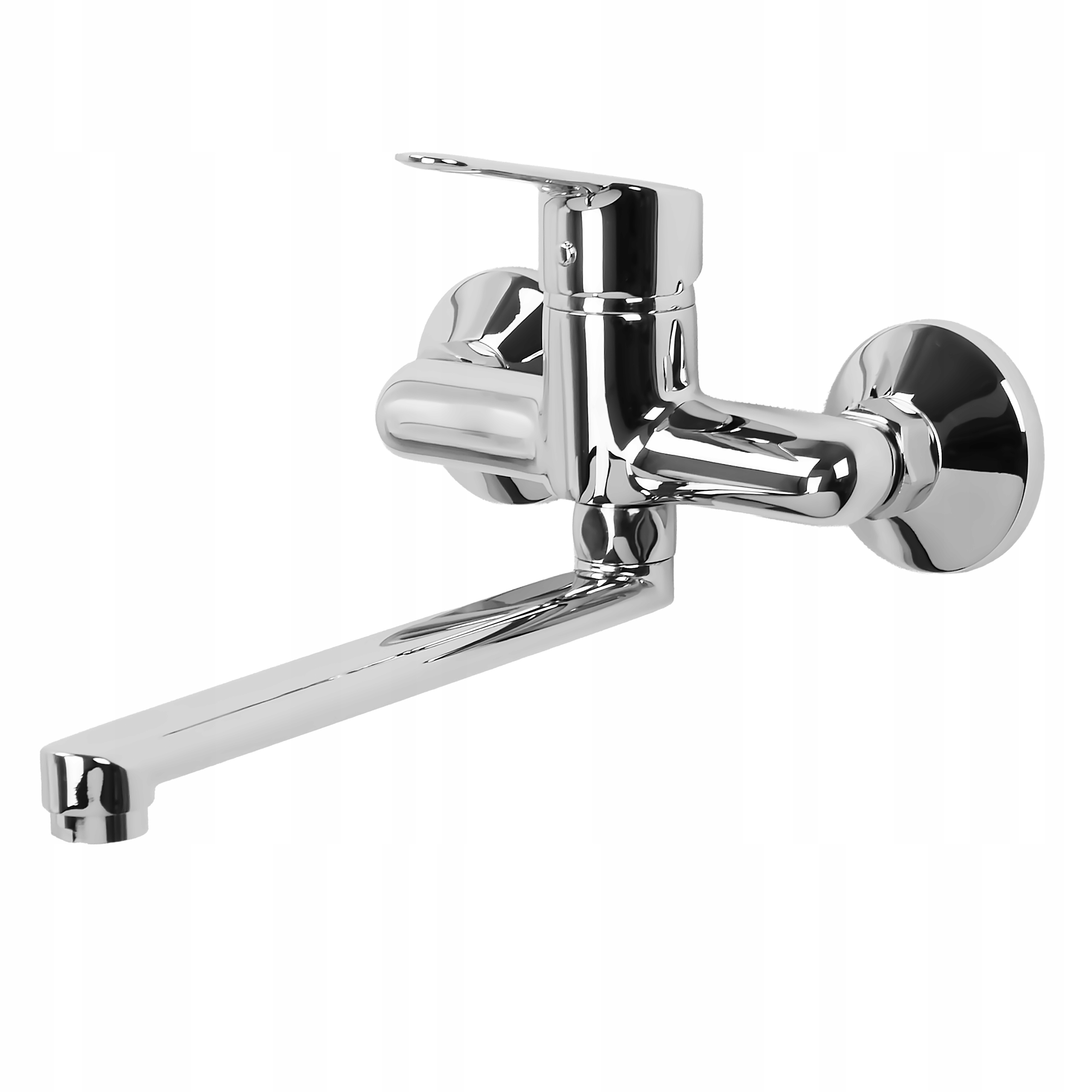 Baterie s mosaznou baterií a pohyblivým výtokem do koupelny