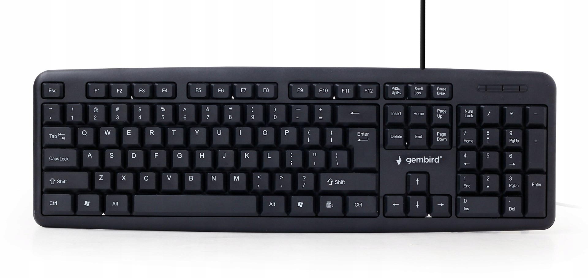 Klawiatura Gembird KB-U-103 (usb 2.0 (us) kolor czarny)