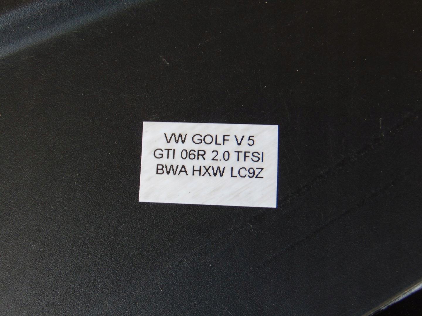 support panel for radiators pillar VW GOLF V GTI 2.0 TFSI