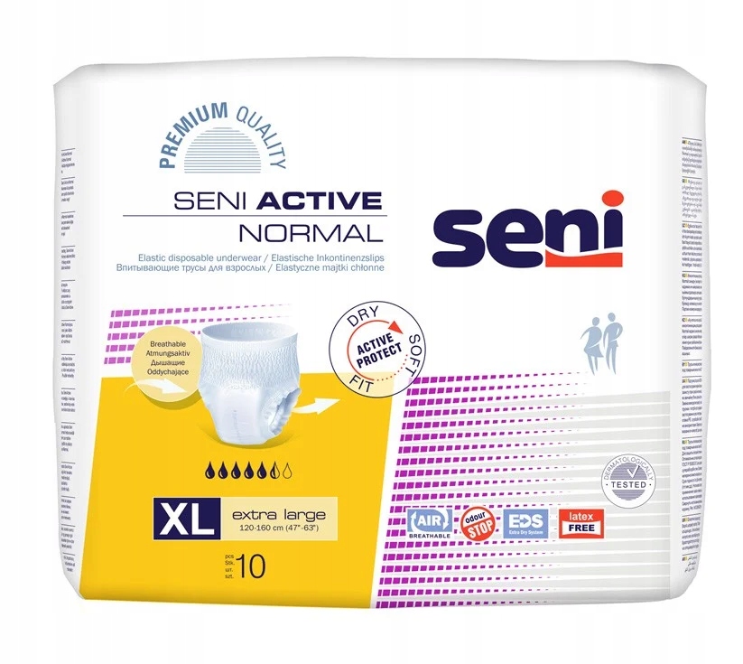 

Seni Active Normal XL Majtki chłonne wciągane A10