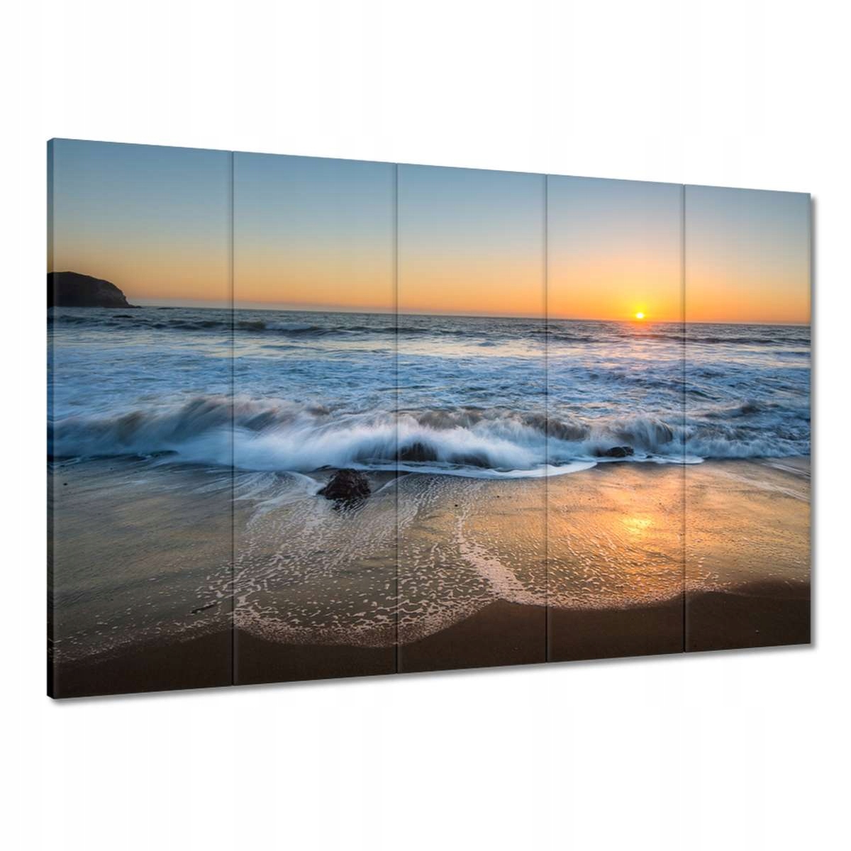 Obrazy 100x70 Západ slunce Pláž