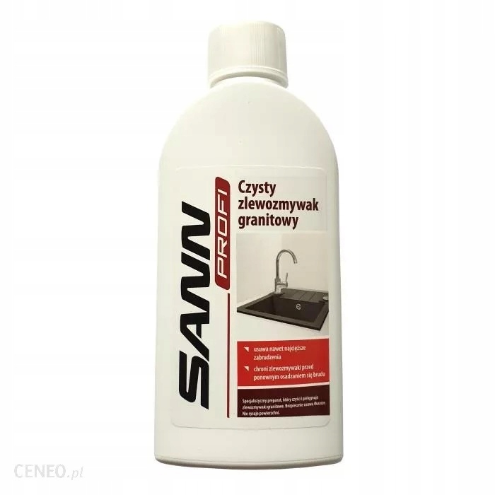 

Czysty Zlewozmywak Granitowy Sann Profi 250ml