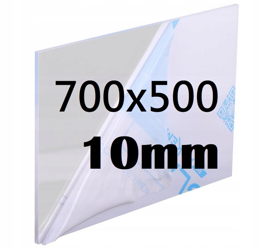 Plexi Plexi Plexi Plexa na míru 70 cm x 50 cm x 10 mm