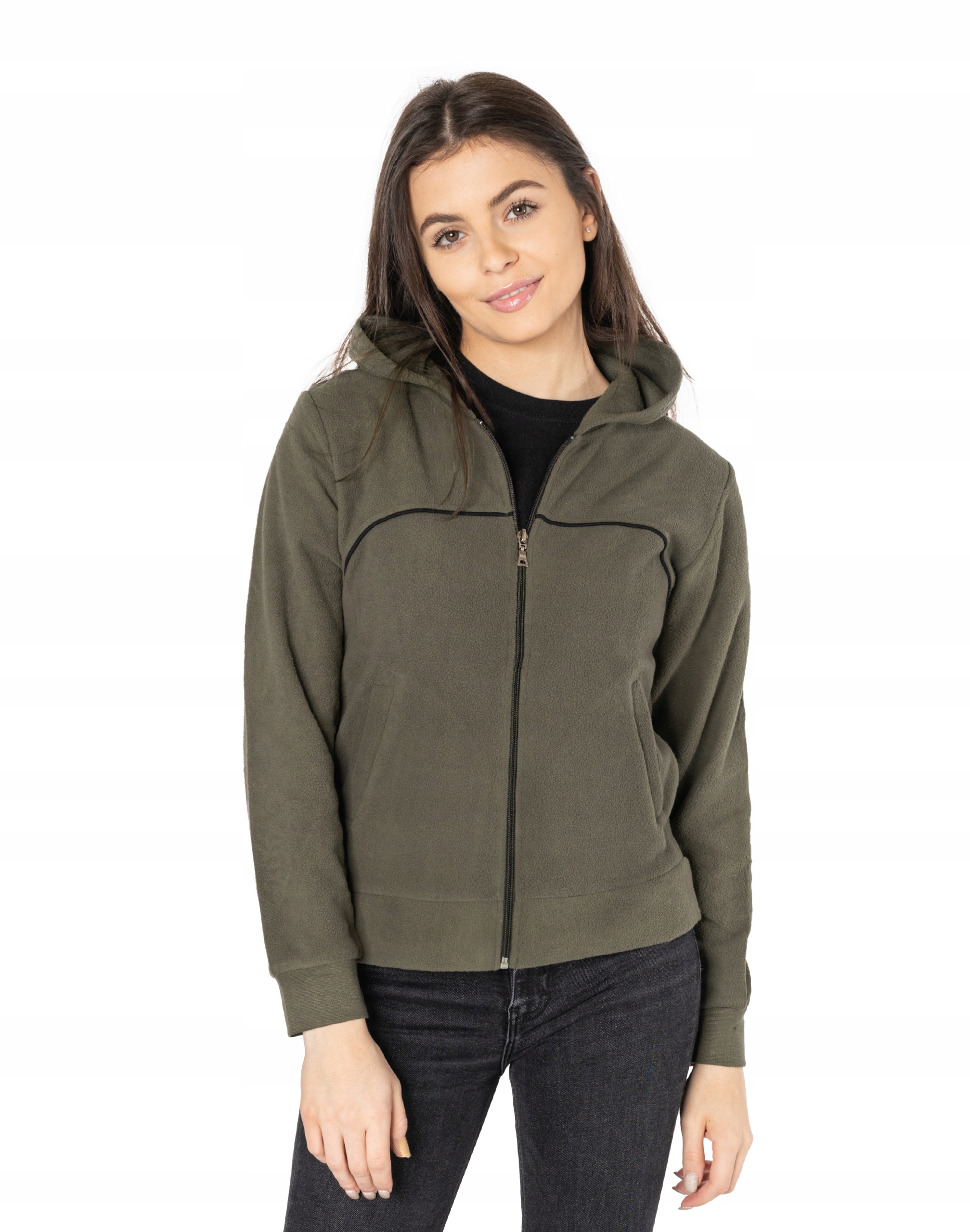 

Ciepła Bluza Polarowa Damska Polar Damski D55-1 M