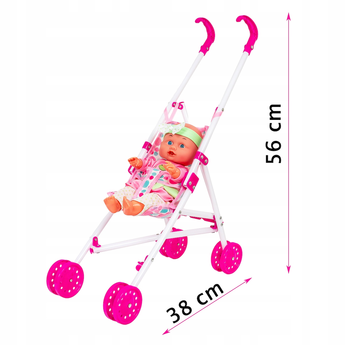 LALKA JULKA BOBAS Z WÓZKIEM zestaw + akcesoria Minimalny wiek dziecka 3