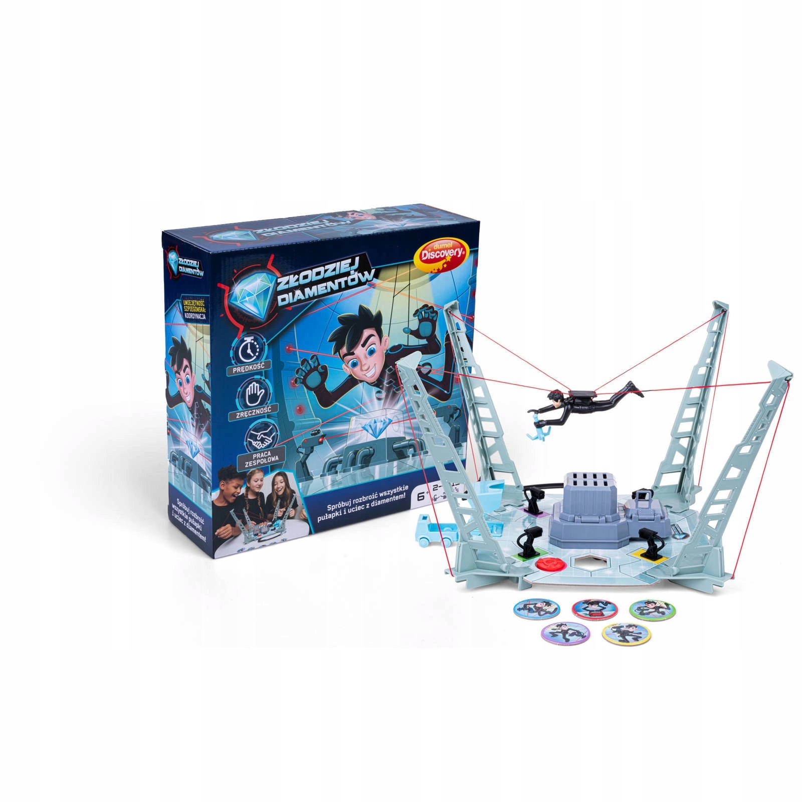 Złodziej Diamentów - kooperacyjna gra zręcznościowa 6 lat+, Dumel Marka Dumel