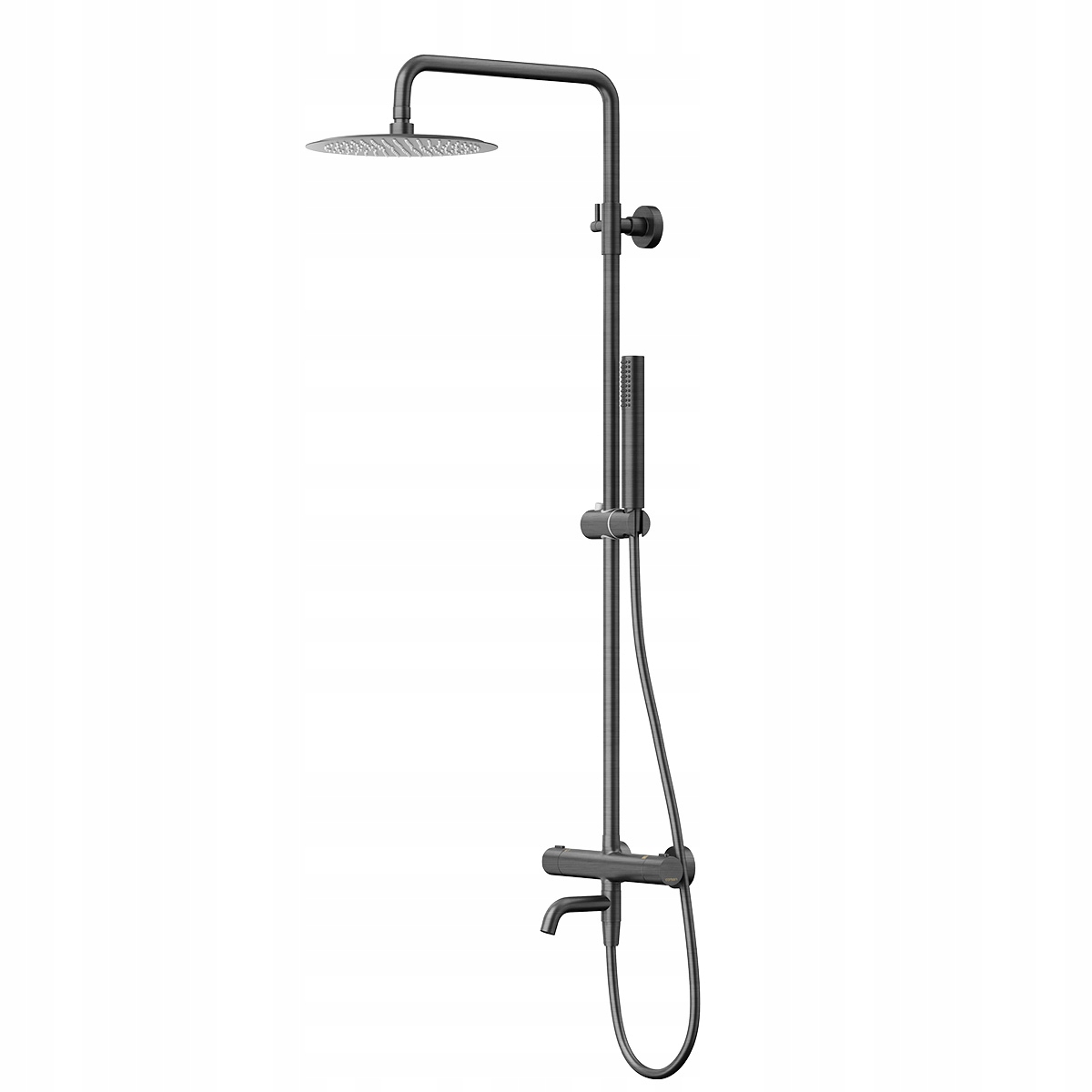 Sprchový stĺp Lugo Dážďová sprcha Termostat Výtok Gun Metal Corsan