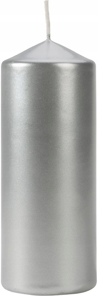 

Świeca walec świeczka 60/150 Bispol Srebrna 15 cm
