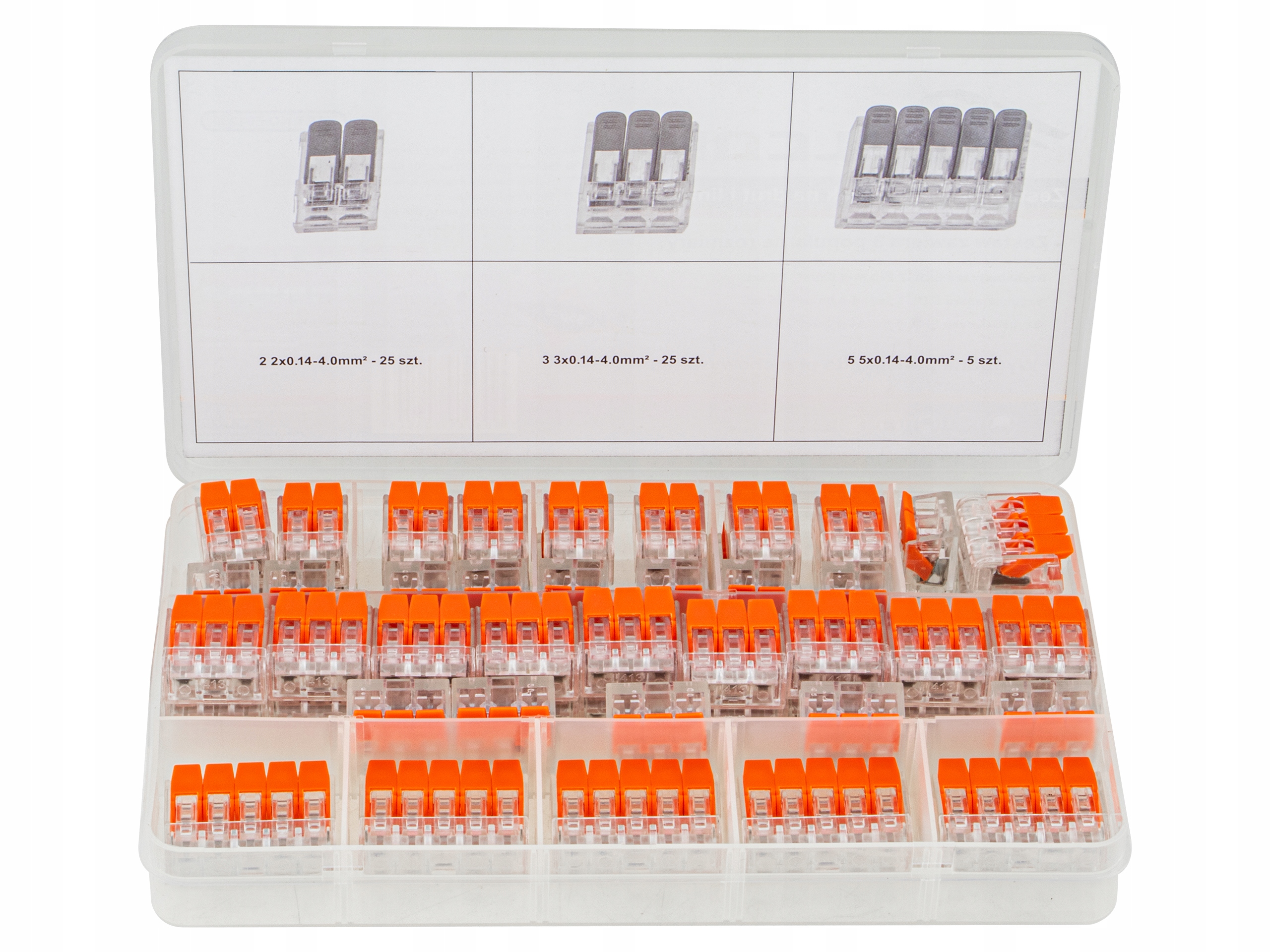 

Zestaw Szybkozłączek Drut Linka Linke Złączek 55EL