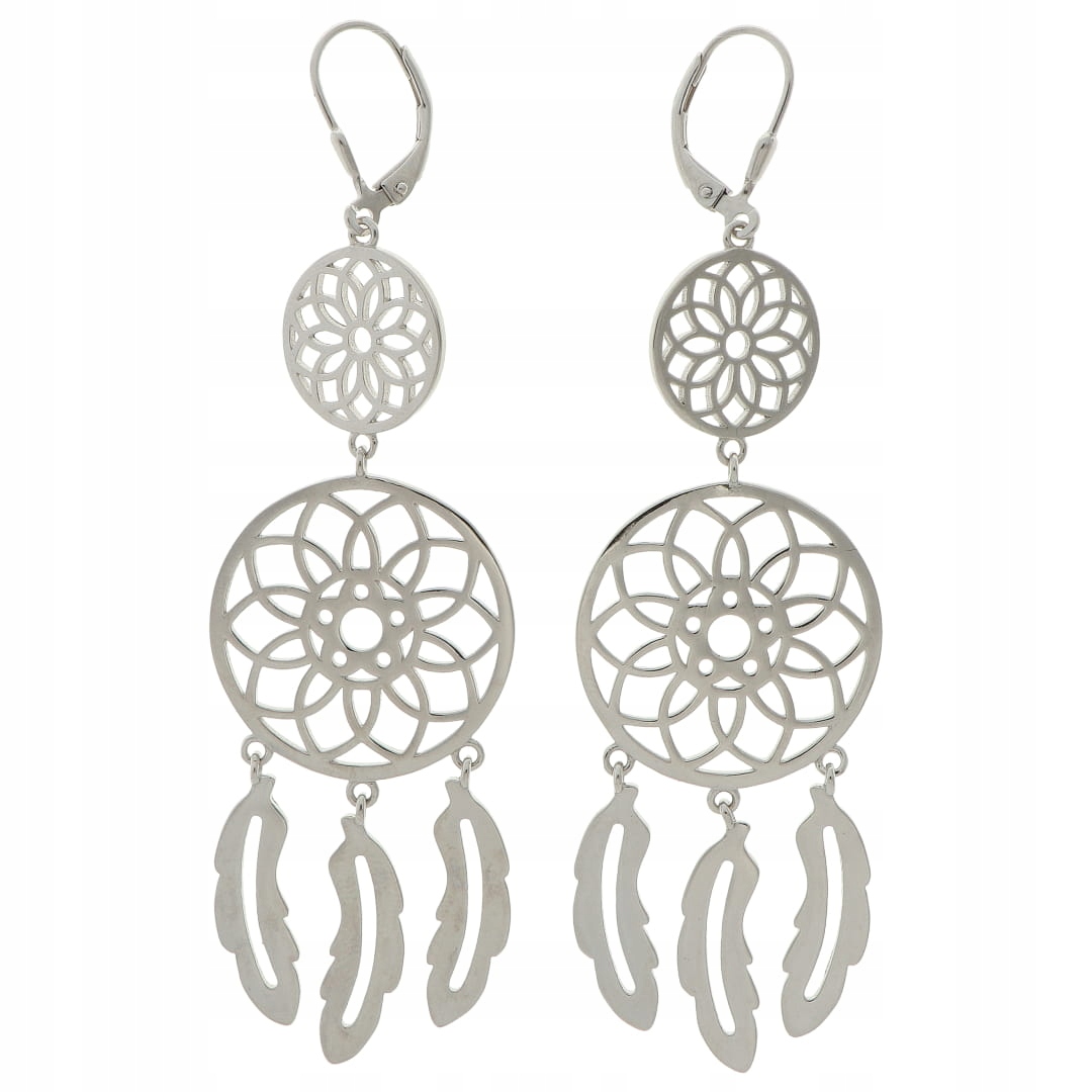 Dlouhé náušnice lapač snů stříbro 925