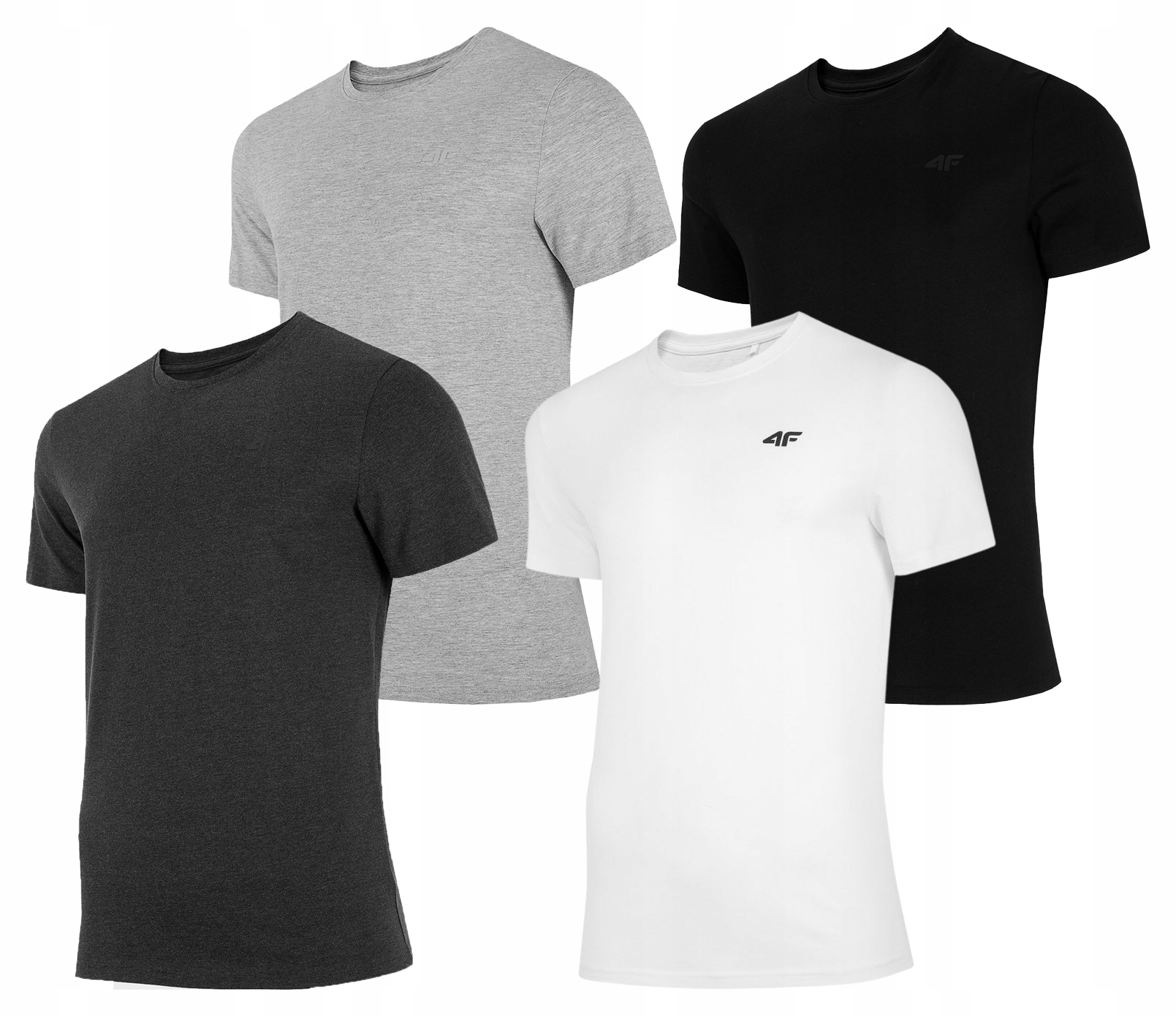 

4F Zestaw 4 sztuki Koszulka Męska T-shirt TSM352