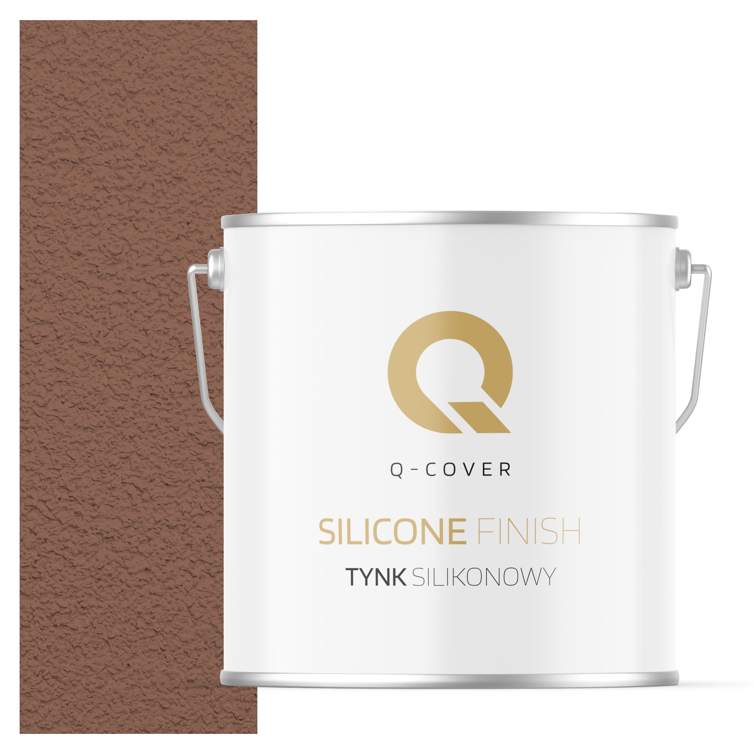 Silikonová Fasádní Omítka Hnědá F516 7 Kg Beránek Granulace 1.5 mm