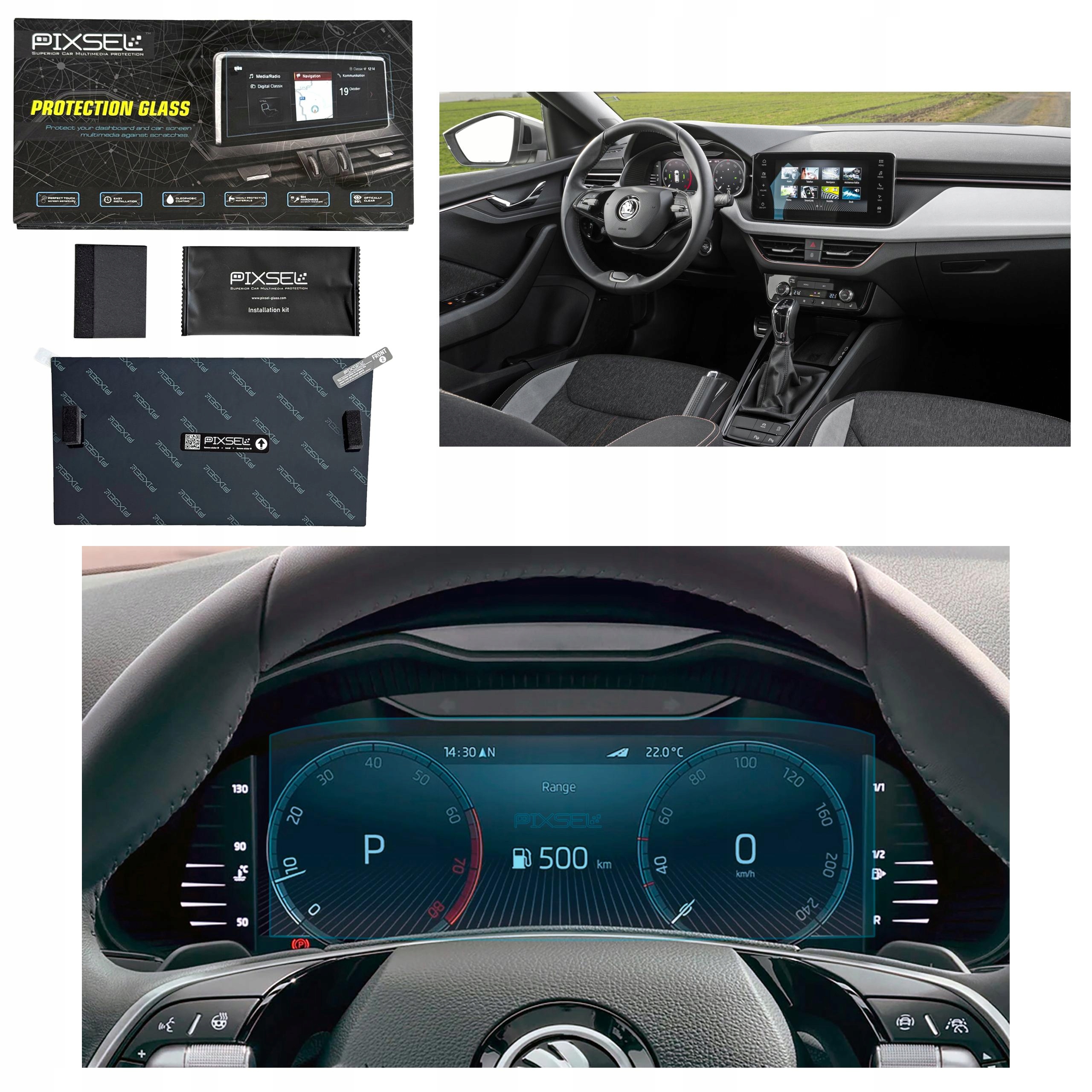 Antyodciskowe Matowe Szkło Ochronne Skoda SCALA-9.9“ 2024-