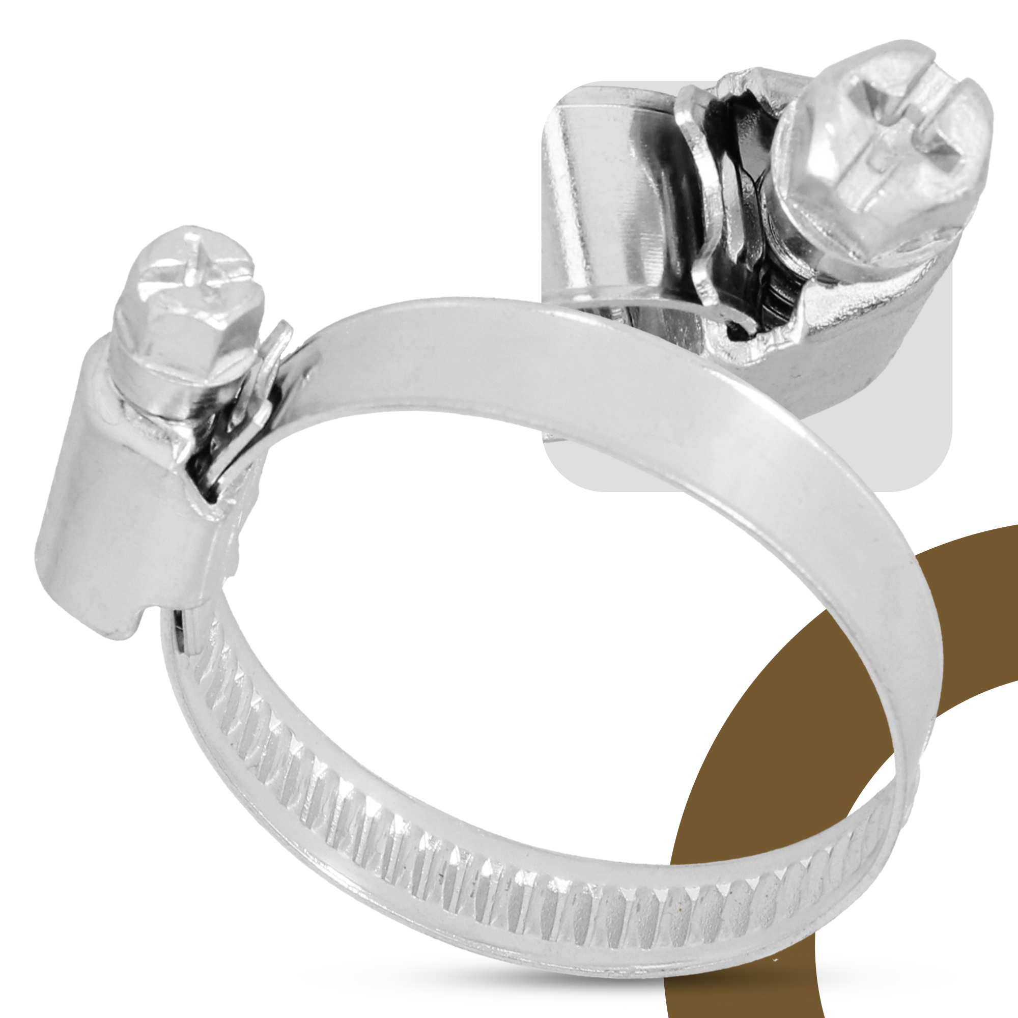 10x Obejma Ślimakowa OPASKA ZACISKOWA 20-32 mm Metalowa SKRĘCANA Cybant Marka inna