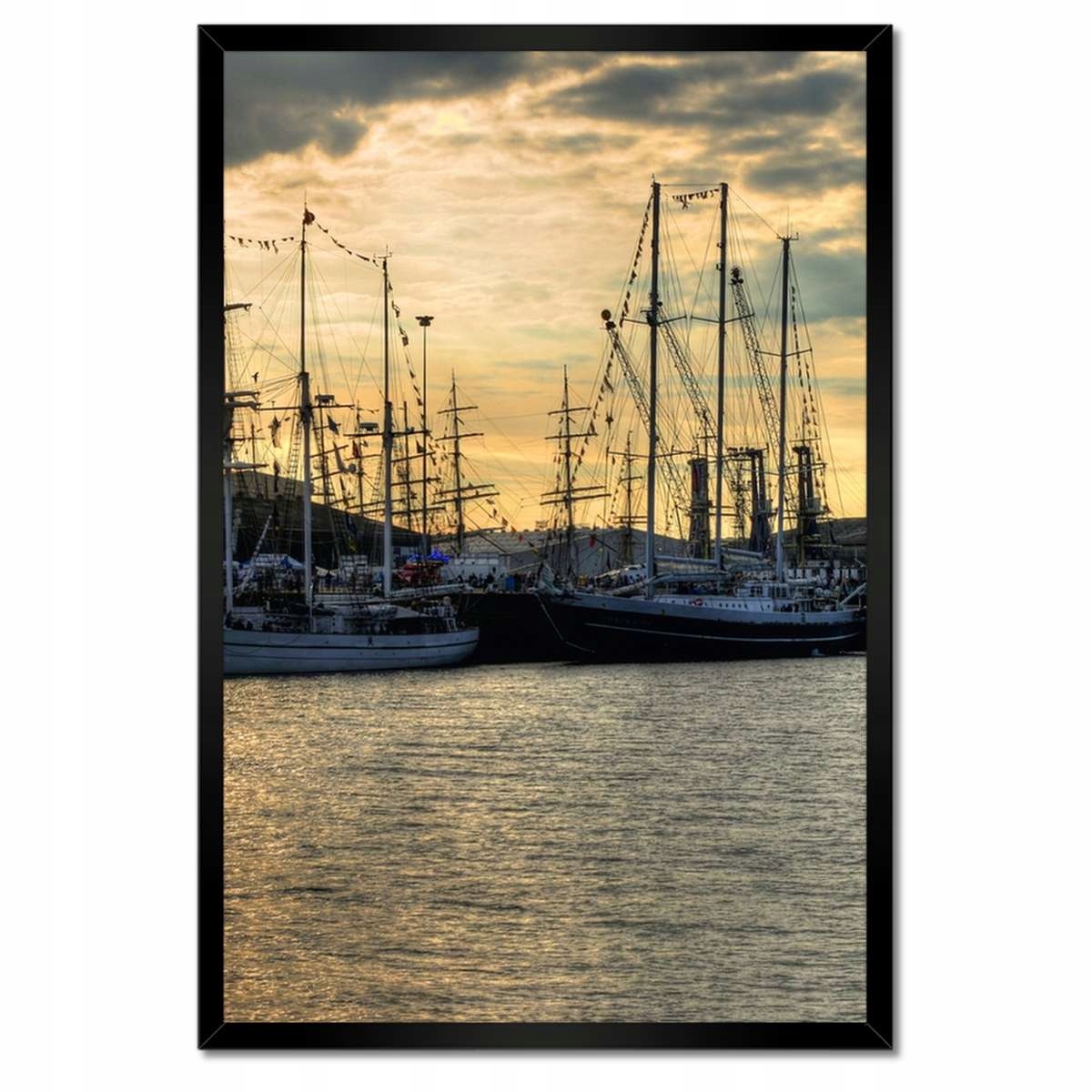 Plakáty v rámu 40x60 Jachty na přístavišti
