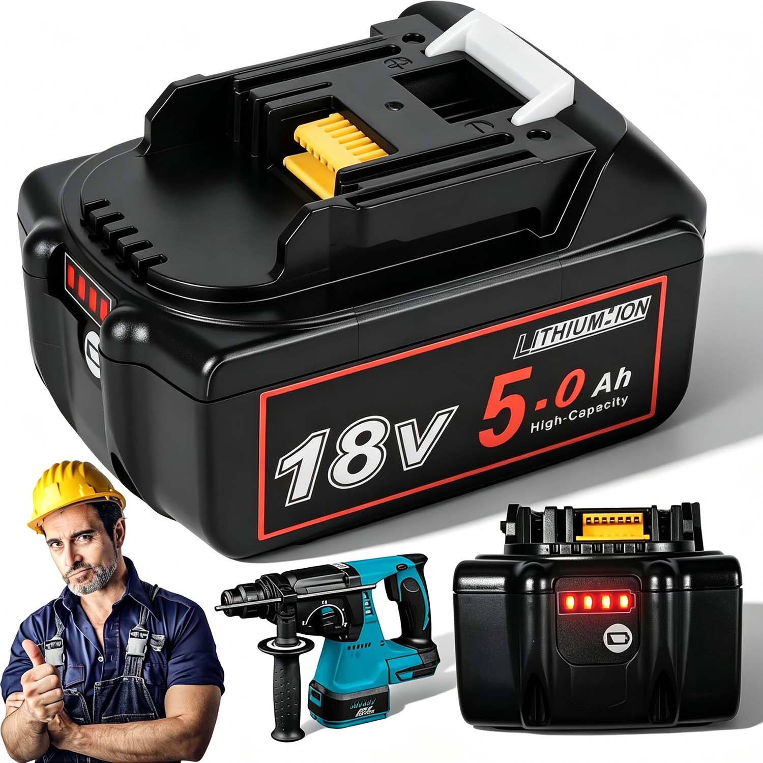Bateria Zamienna Do Makita 18V 5AH BL1860B BL1850 BL1840 BL1830 BL1820