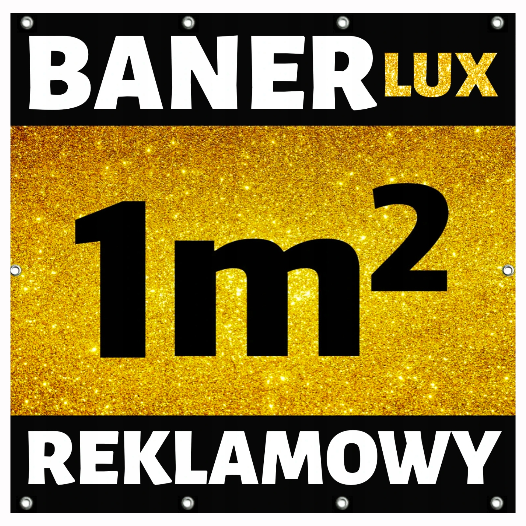 

Baner Reklamowy Premium 1m2 Oczka co 25cm