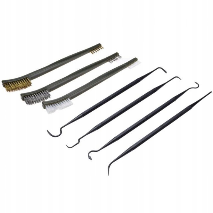 ZESTAW SZCZOTEK DO CZYSZCZENIA TŁUMIKA 7 elementów