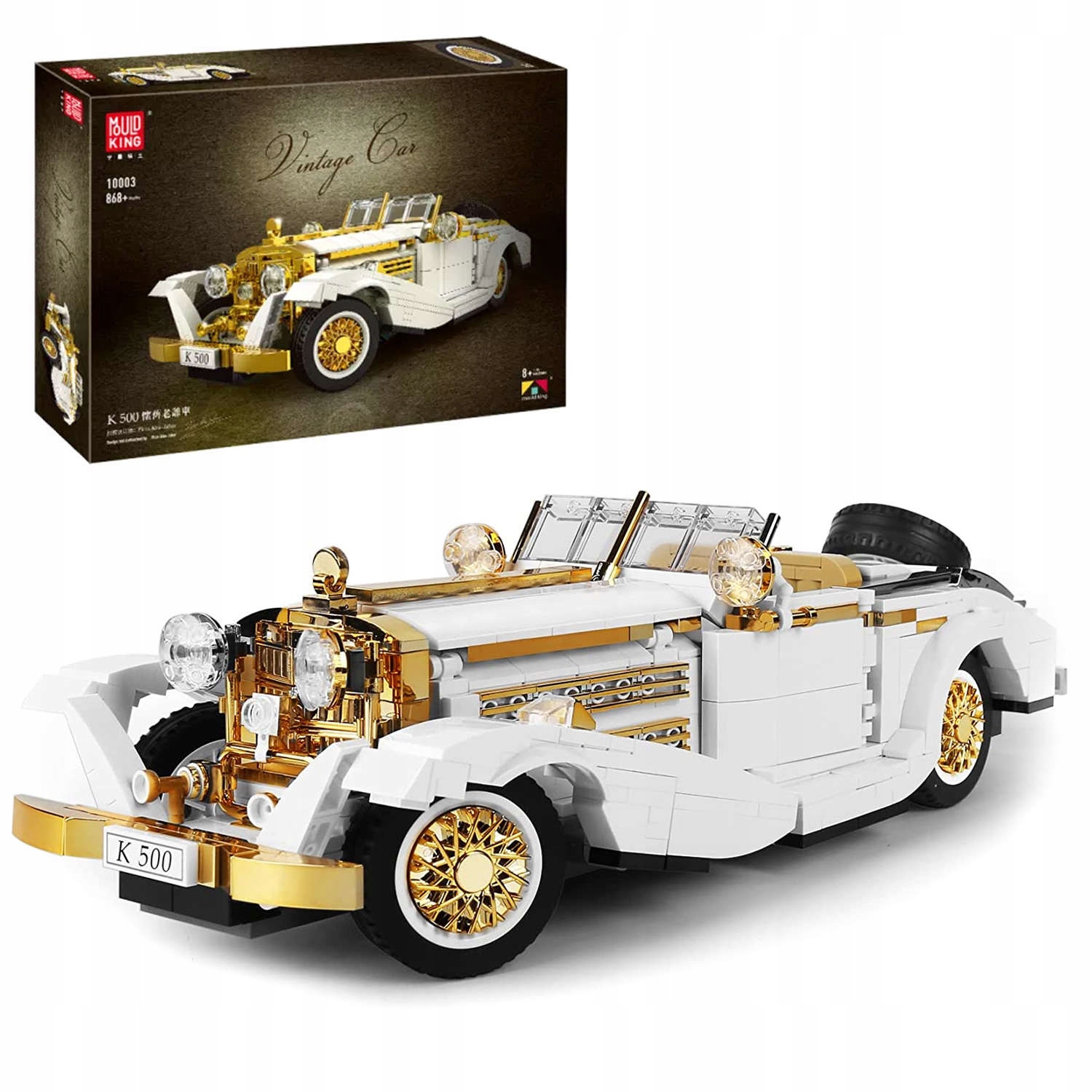 

Klocki Techniczne Pojazd Retro Mercedes-Benz 500K