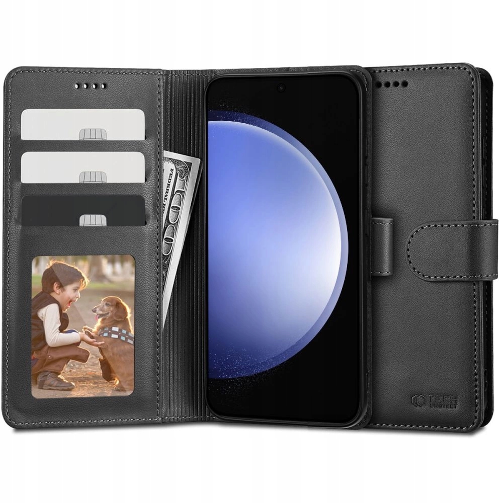 Etui Tech-Protect Wallet na Samsung Galaxy S23 Fe czarne