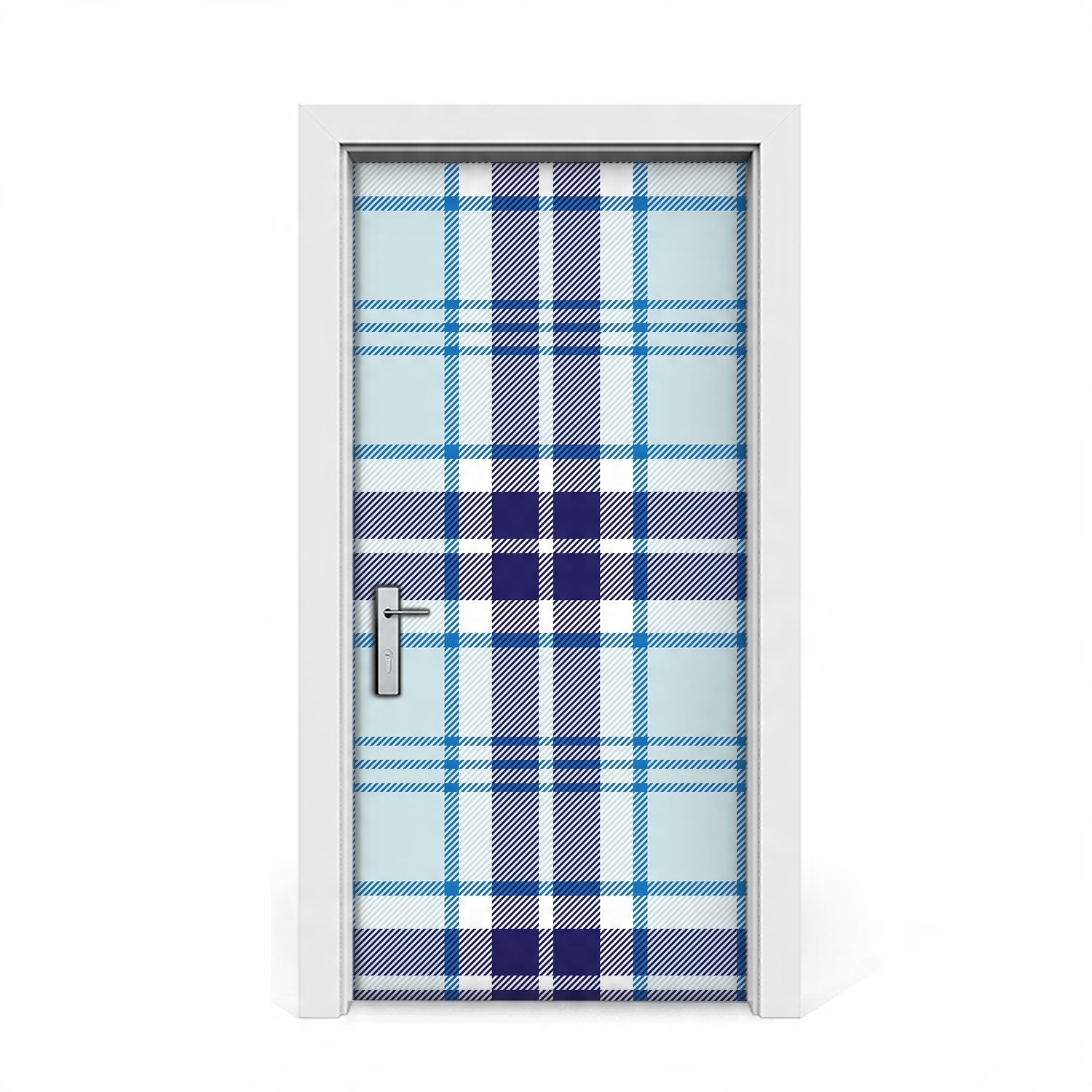 

Naklejka na drzwi okleina Szkocka krata 95x205