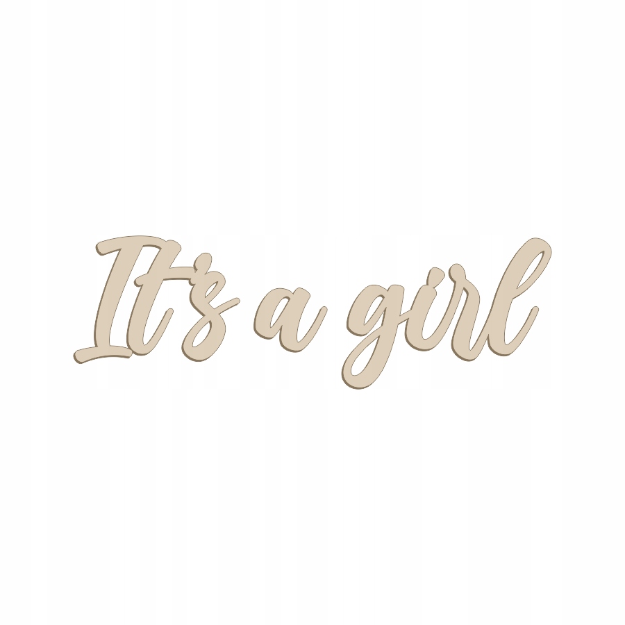 

Napis It's A Girl sklejka dekoracja