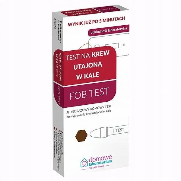 

Test Fob do wykrywania krwi utajonej w kale, 1 szt