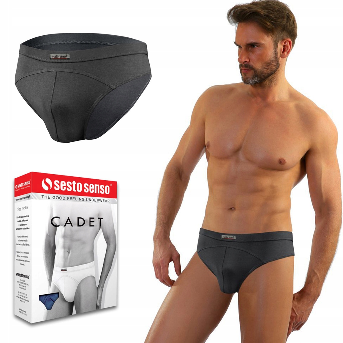 

Sesto Senso Cadet slipy męskie z mikromodalu - M