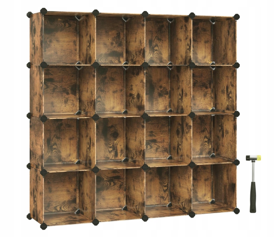 Regál na topánky Organizér 150 cm x 150 cm x 30 cm Rustikálny Funkčný