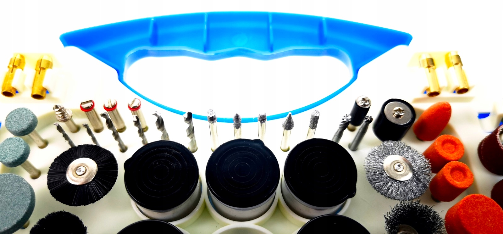 АКСЕСУАРИ ДЛЯ МІНІ-ШЛІФІКАЦІЙНИХ ВЕРШИН 210 елементів ФРЕЗЕРНИЙ ВЕРШИТ ПОТУЖНІСТЮ 270 Вт Максимальна швидкість обертання 35000 об/хв