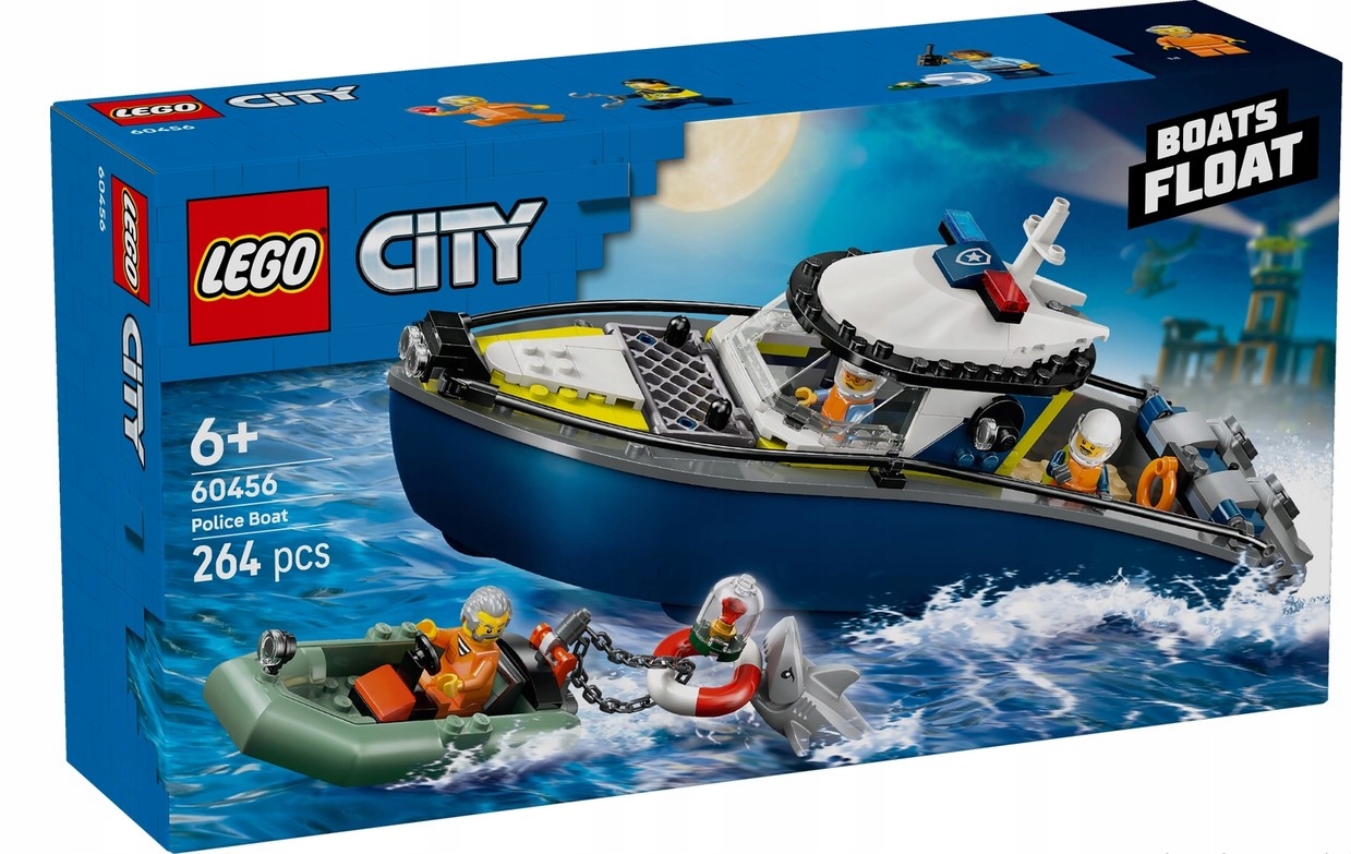 Stavebnice Honička Policejním Člunem 60456 Lego City