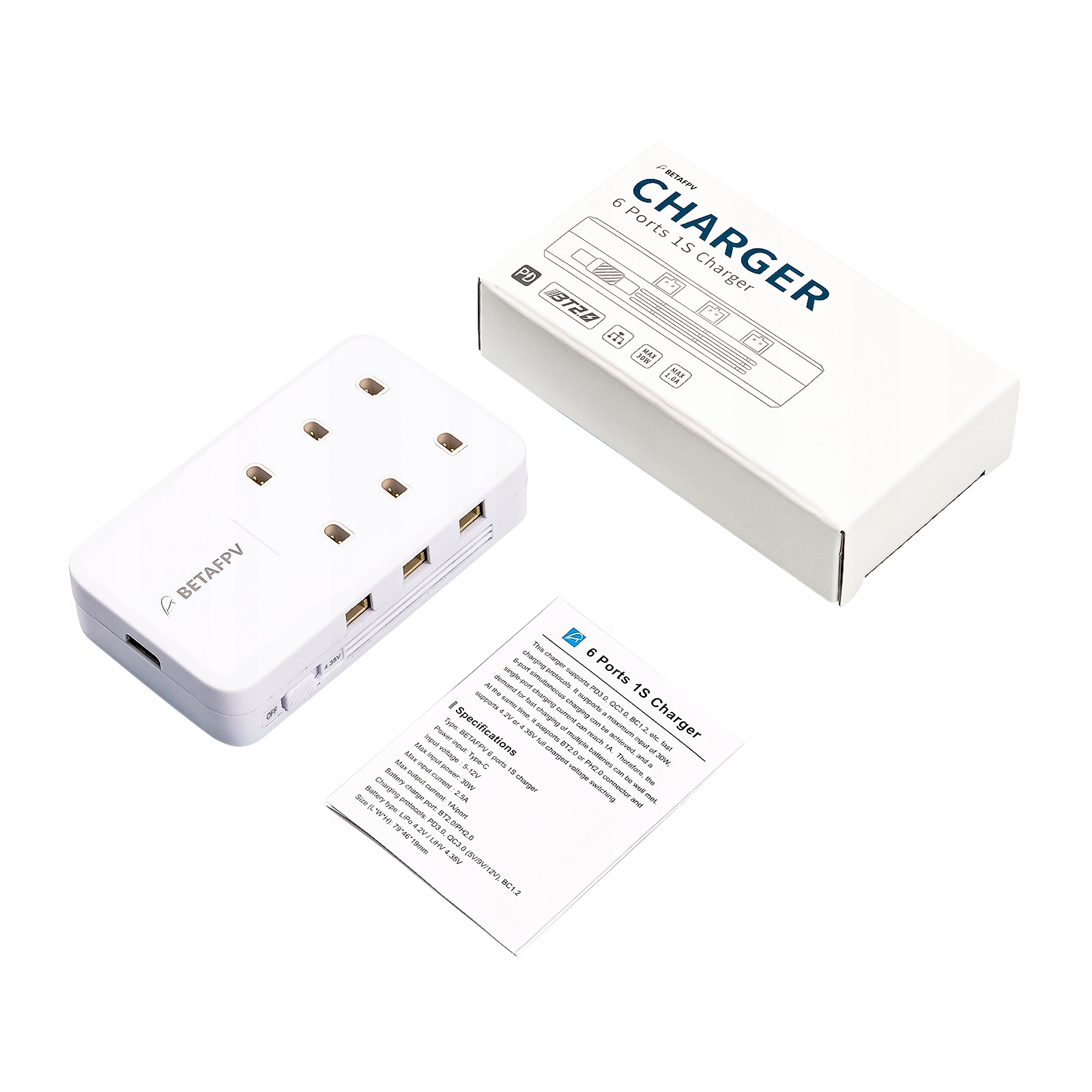 Ładowarka Do Akumulatorów Drona Betafpv 6 Ports 1S