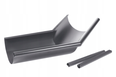 STRUGA NAROŻNIK ZEWNĘTRZNY 150° FI125 RAL 8004P