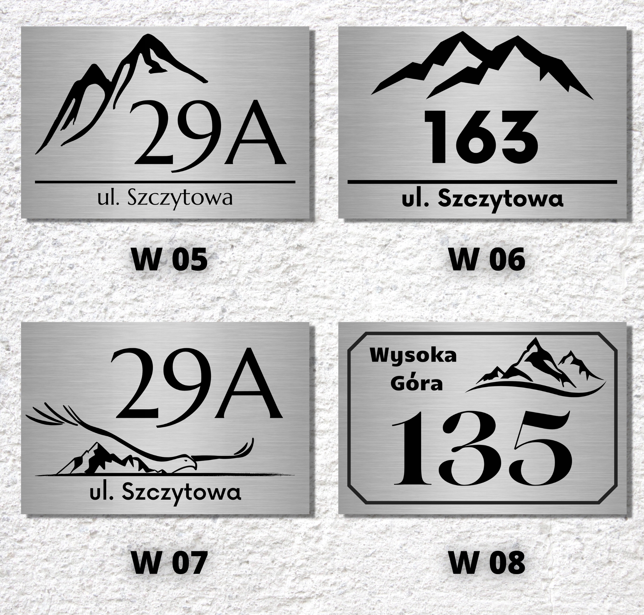 DUŻA TABLICZKA ADRESOWA NUMER DOMU Z WZORKIEM 40X30 ADRES NR ULICY DRUK UV Kod producenta TABLICA 40X30 NUMEREM NA DOM GRAFIKA