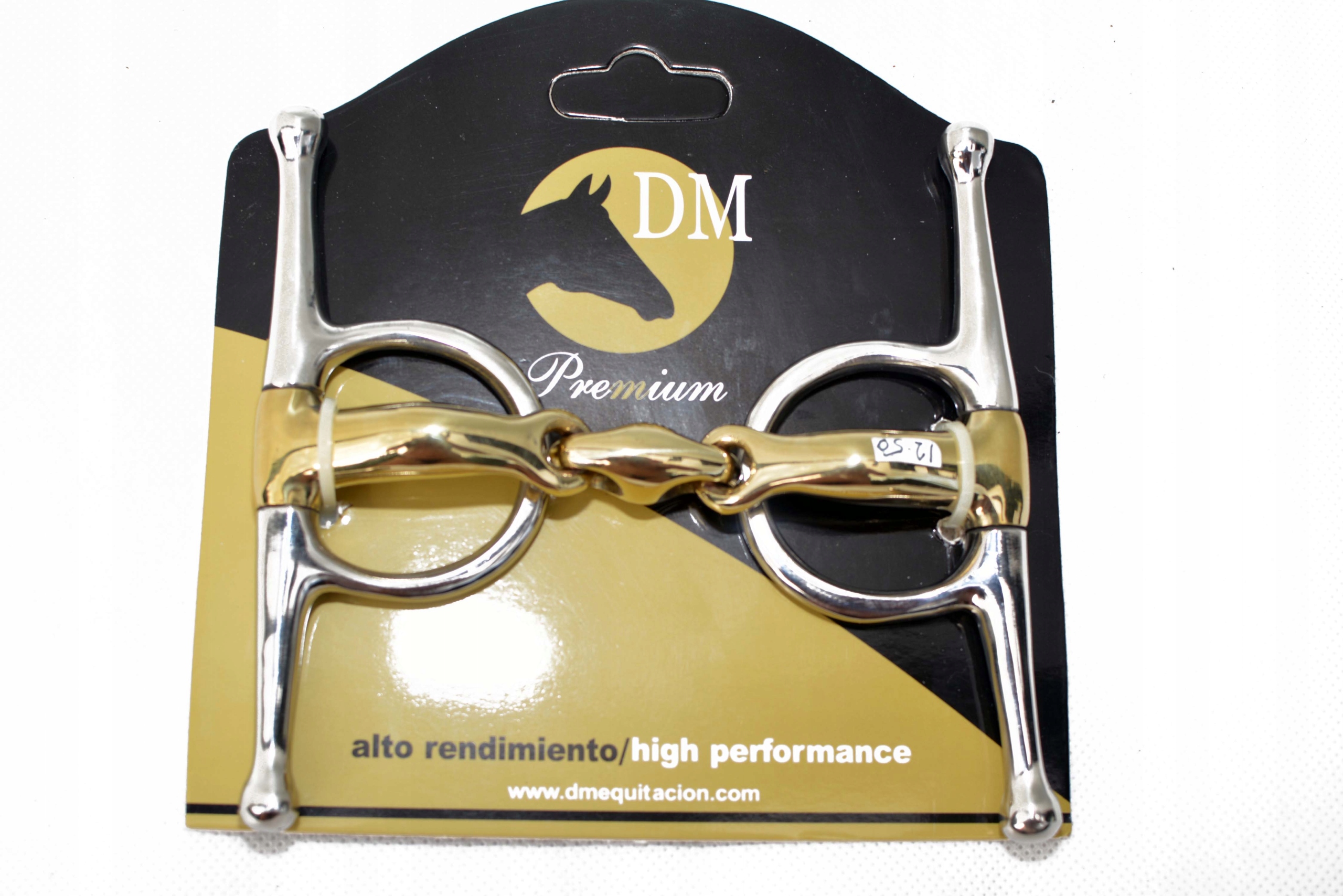 Wędzidło podwójnie łamane wędzidło z wąsami 12,5 cm Anatomiczne