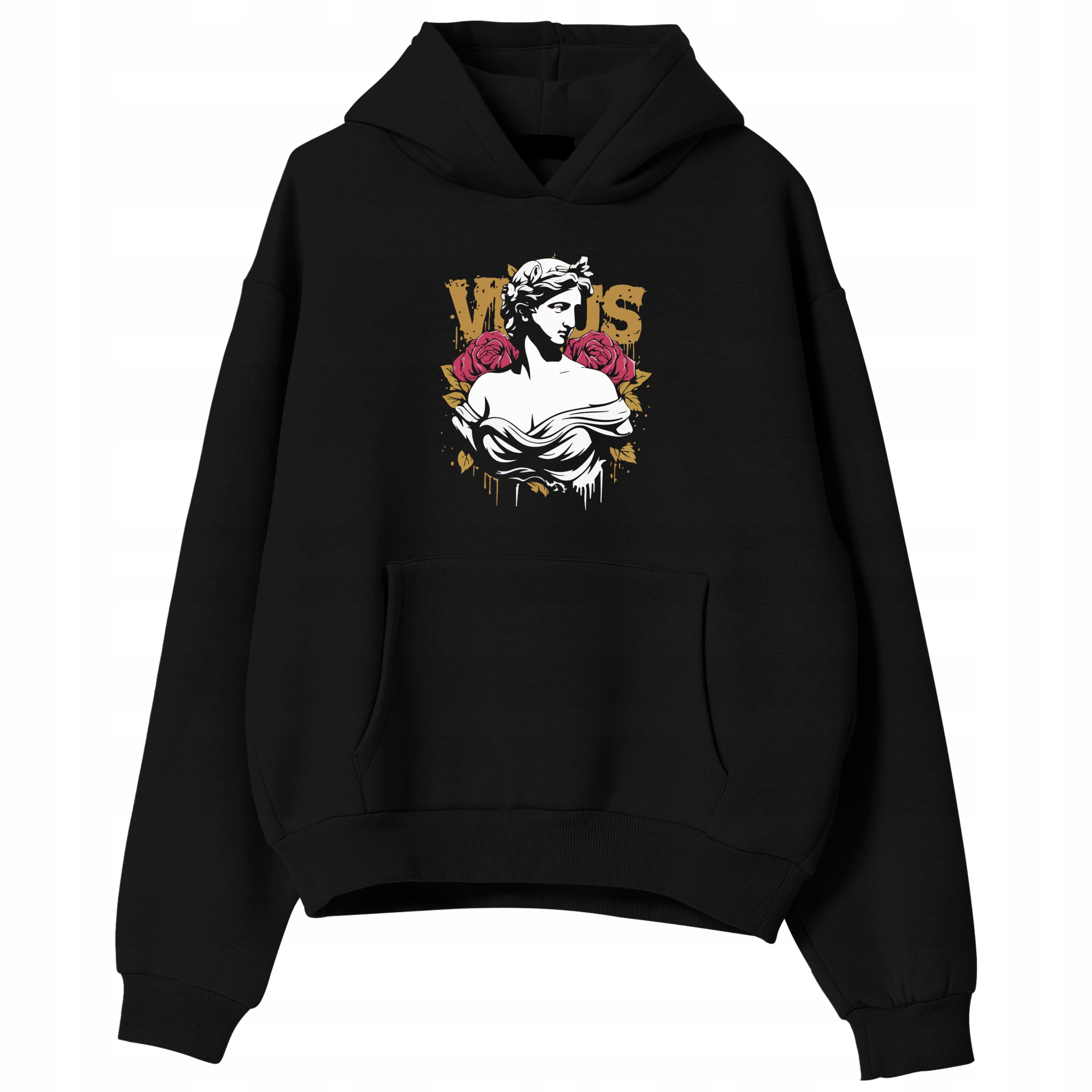 Pánská Mikina Černá Burning S Kapucí Teplá Módní vzor Dárek Velikost XXL