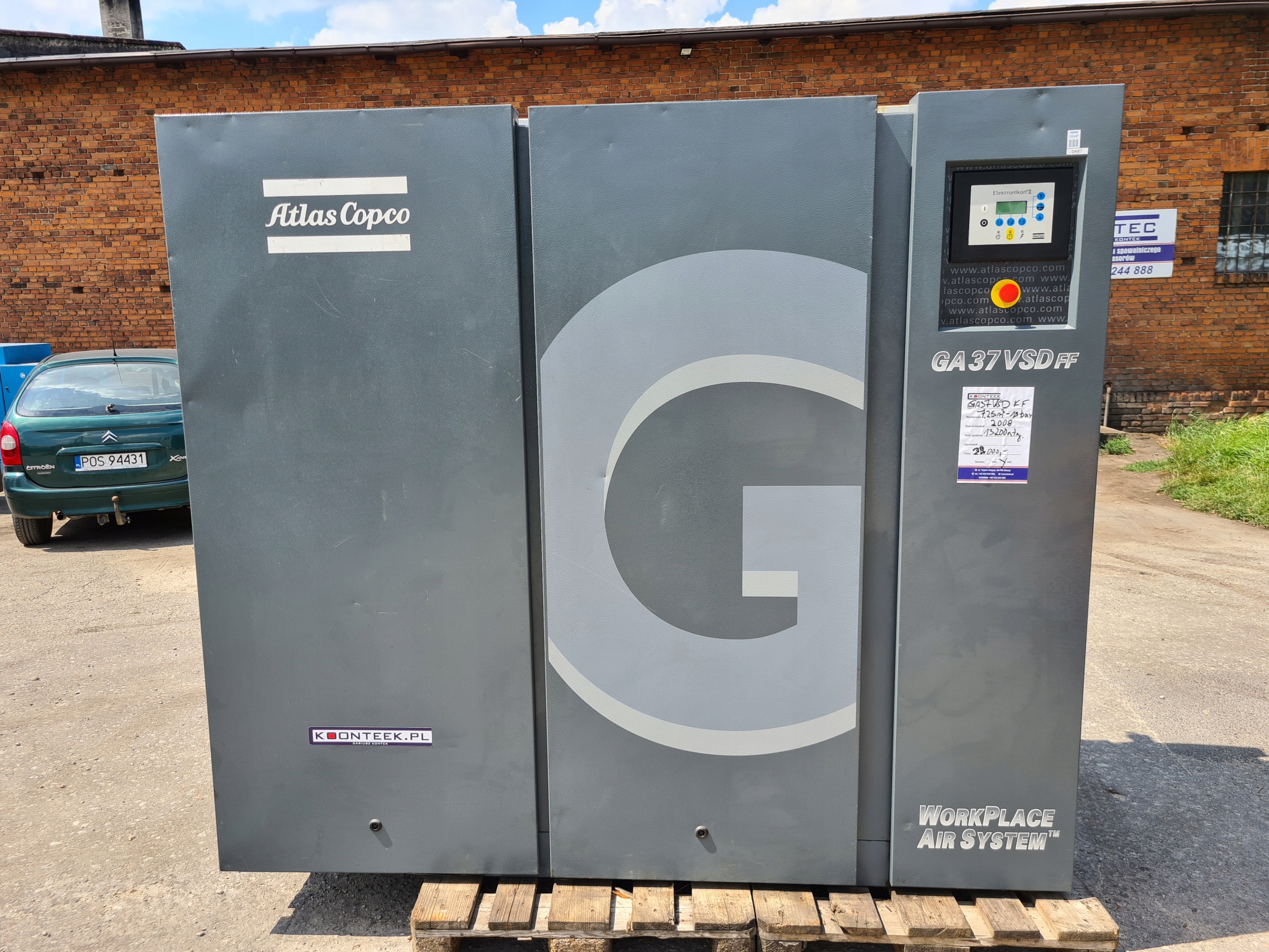 Kompresor śrubowy ATLAS COPCO GA 37 VSD ff