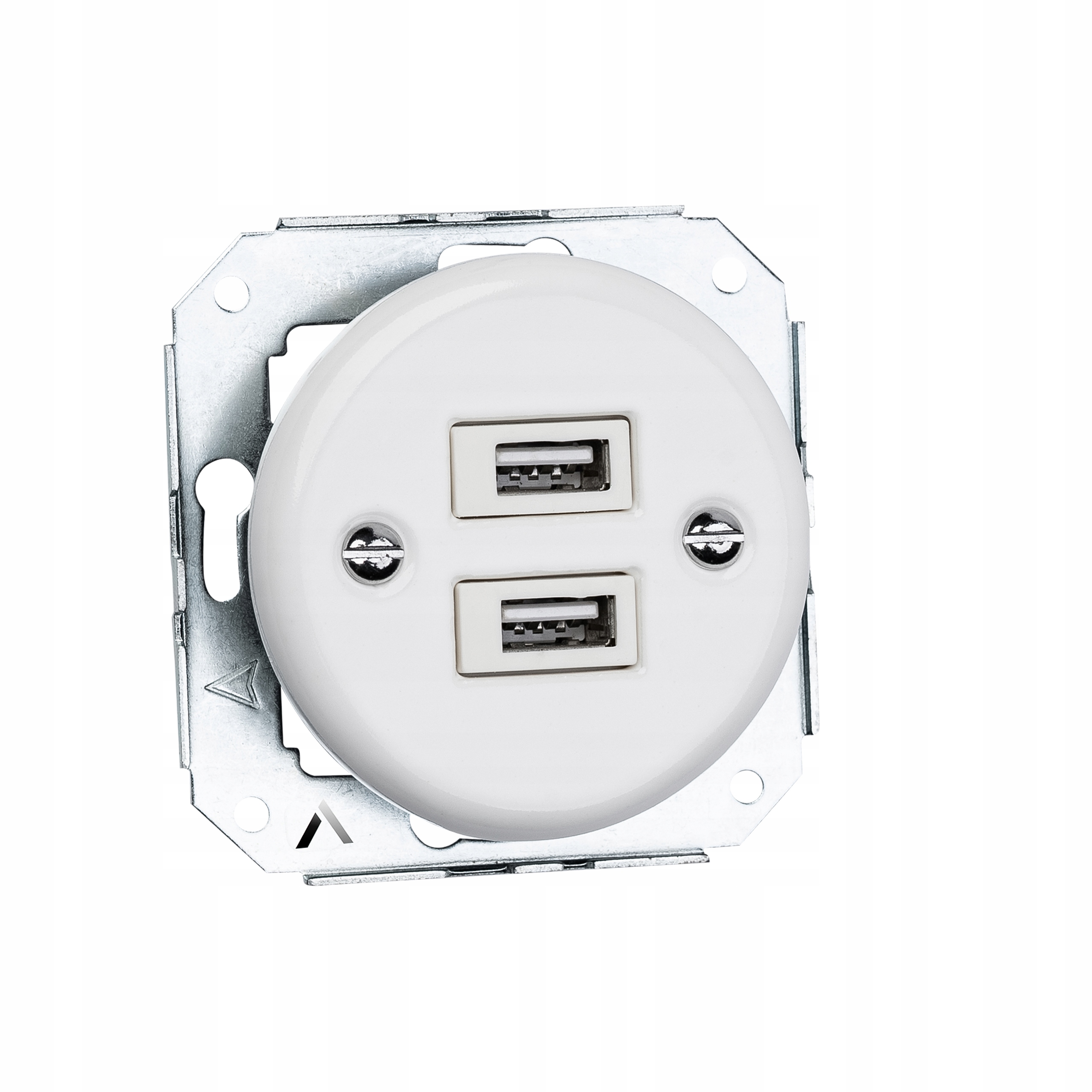 Gniazdo ceramiczne podtynkowe 2x USB ANTICA loft