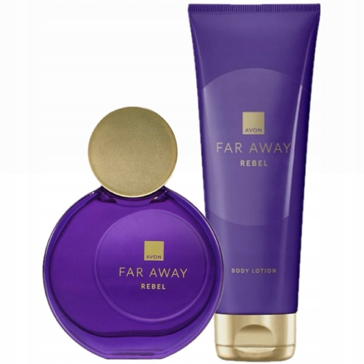 Avon sada Far Away Rebel parfém 50 ml a balzám 125 ml