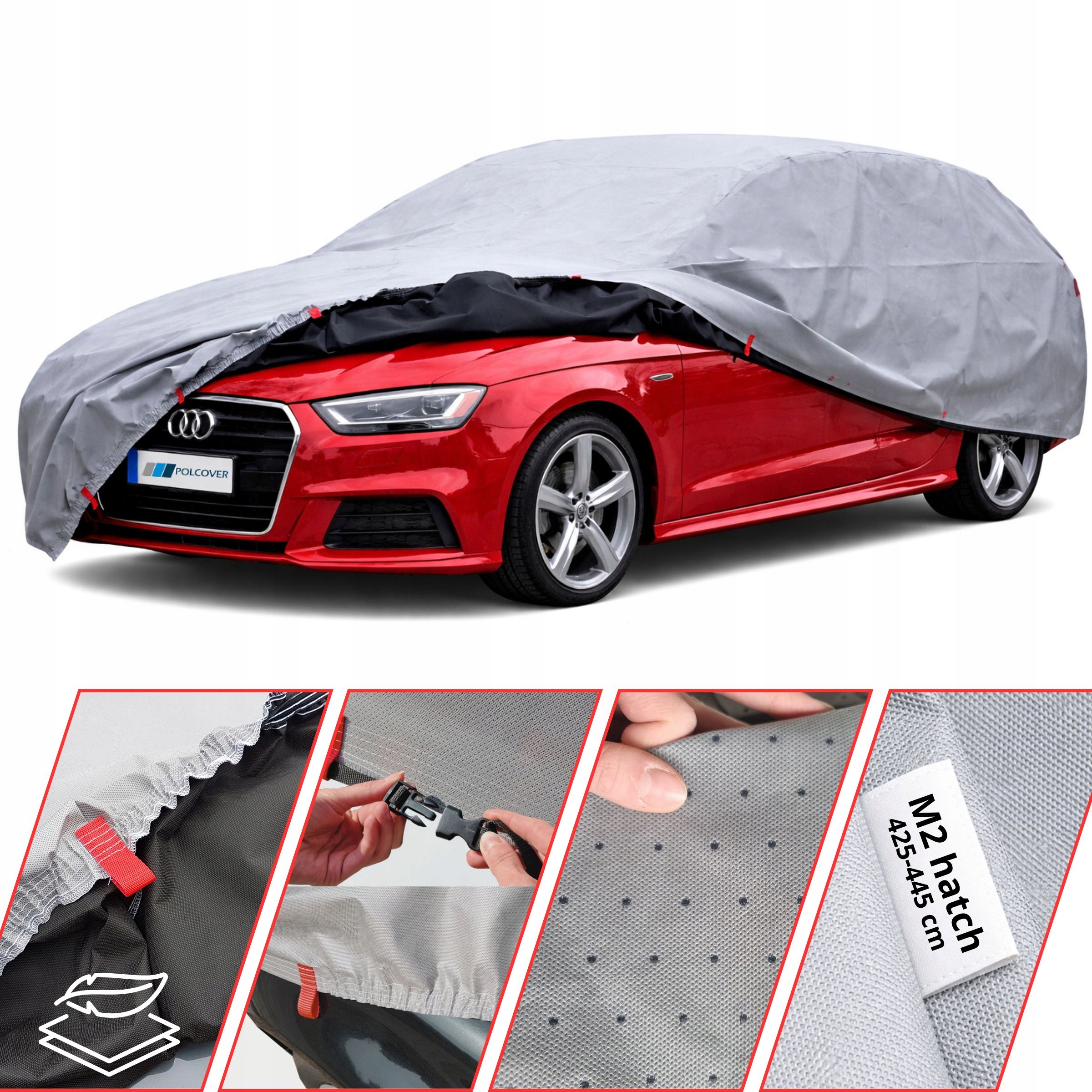 Pouzdro Na Auto 5 vrstev vel. M2 hatchback 425-445 cm Exclusive