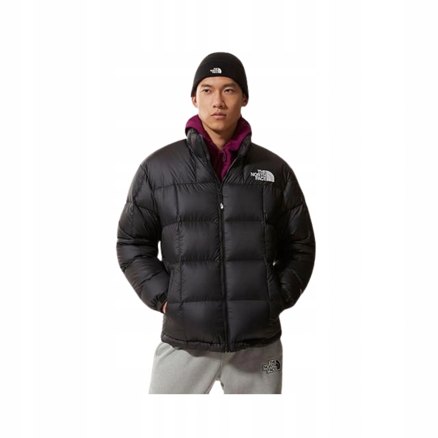 Pánská bunda The North Face Lhotse péřová zimní černá prošívaná vel. XXL