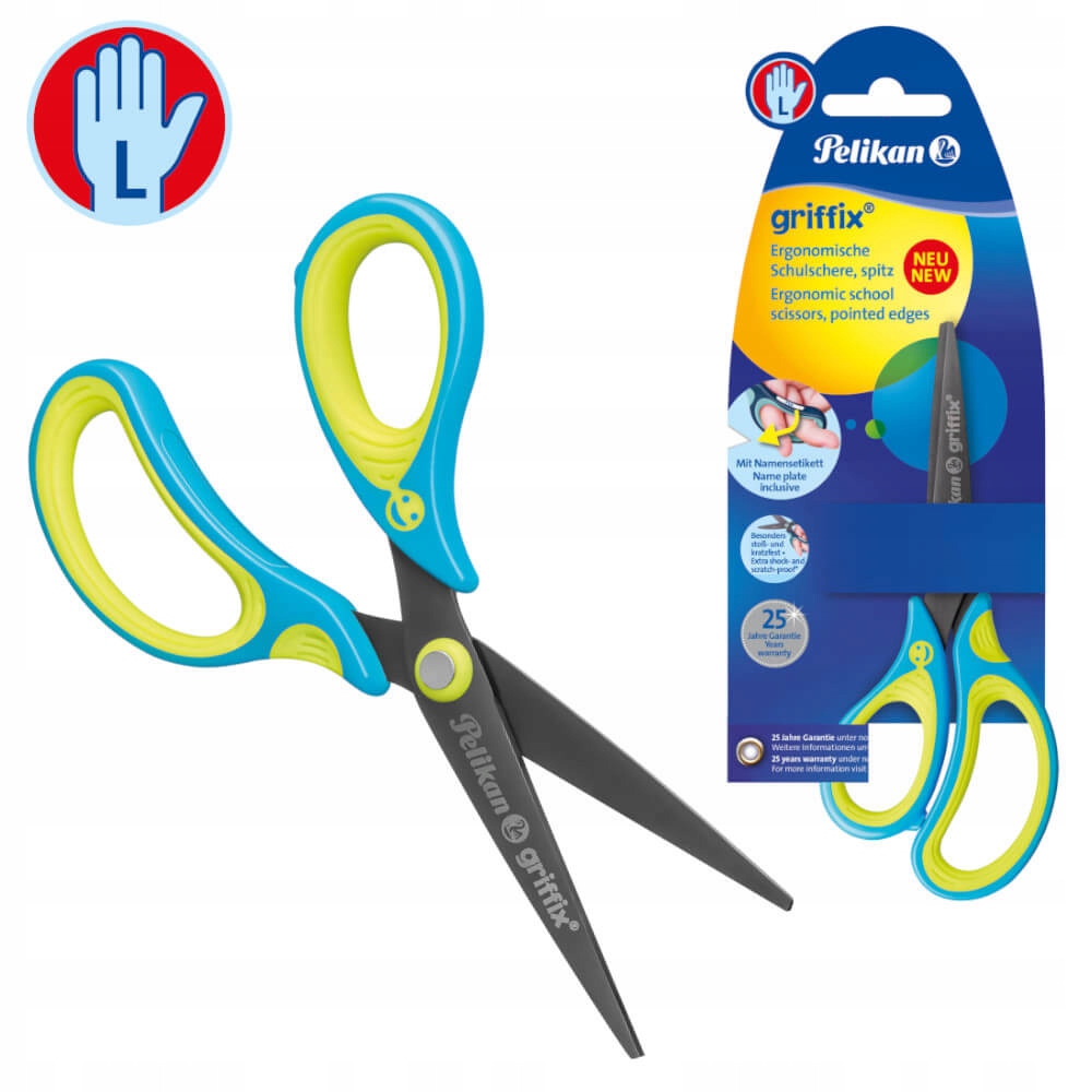 

Nożyczki Griffix tytanowe leworęczn 14,5cm Pelikan