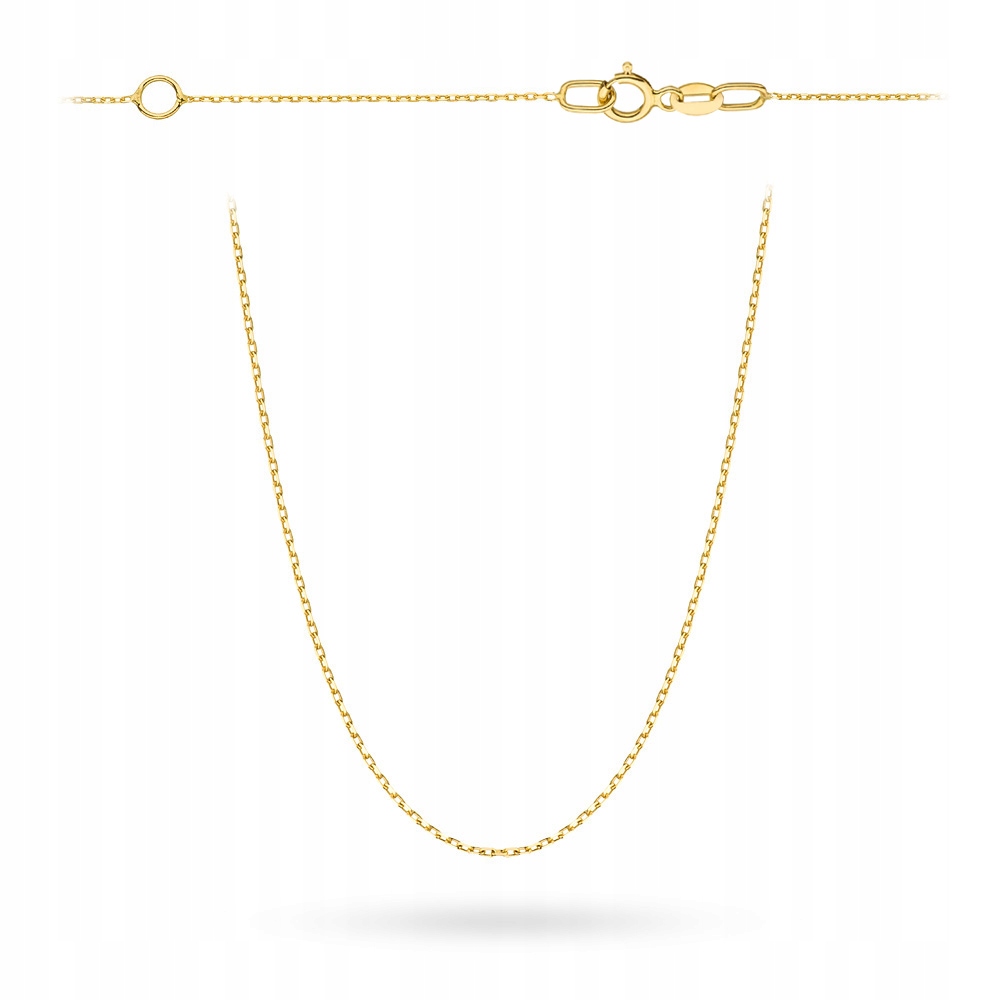 Złoty Łańcuszek Ankier Celebrytkowy Z Przedłużką